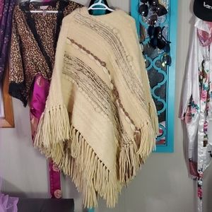 Vintage Wool Poncho